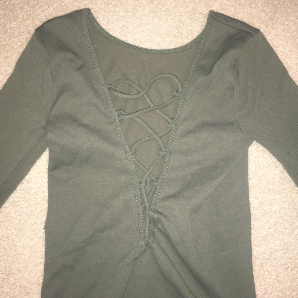 Free People Intimates Lace Up Layering Top